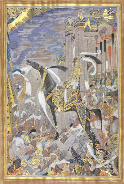 Victorious Army Entering City After Siege by Unbekannt
