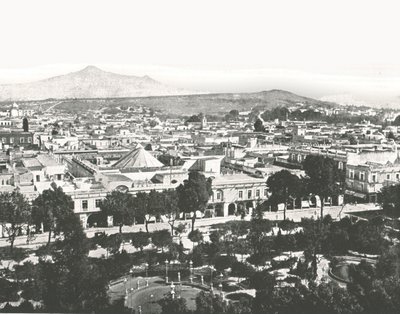 View from the cathedral, Puebla, Mexico by Unbekannt