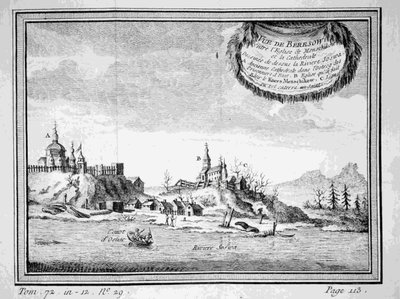 View of Beryozovo from the Sosva River by Unbekannt