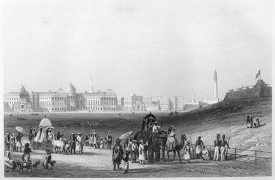 View of Calcutta from the Esplanade, c1860 by Unbekannt