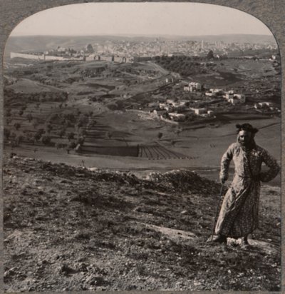 View of Jerusalem from Mount Scopus, c1900 by Unbekannt
