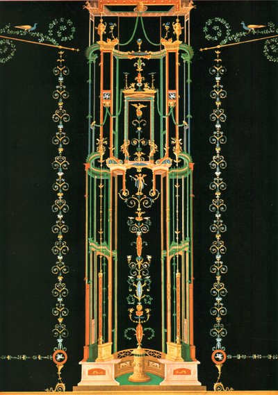 Wall decoration, Pompeii, Italy, 1928 by Unbekannt