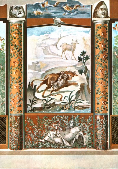 Wall decoration, Pompeii, Italy, 1928 by Unbekannt