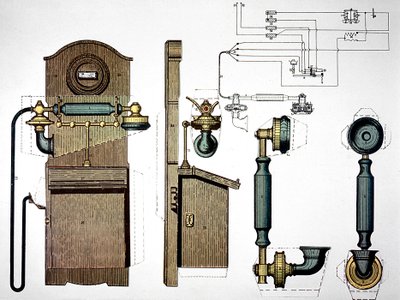 Wall Mounted Telephone by Unbekannt