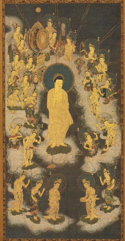 Welcoming Descent of Amida Buddha, 1300-1333 by Unbekannt