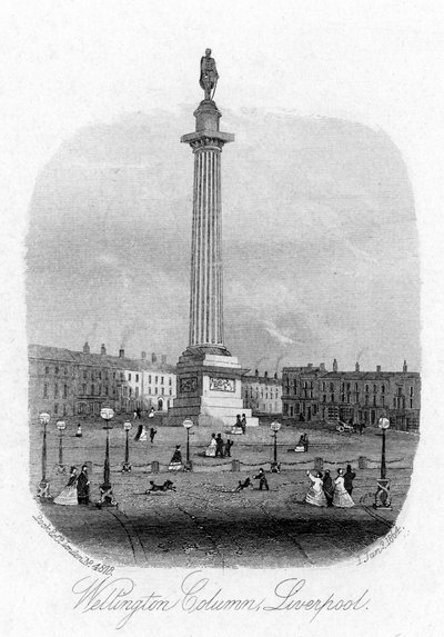Wellington Column, Liverpool, 1864 by Unbekannt