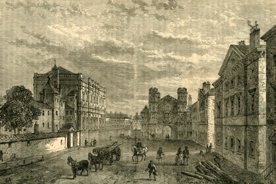 Whitehall, Looking Towards the Holbein Gateway, 1881 by Unbekannt