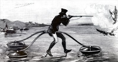 Wildfowling on an Aquatic Cycle by Unbekannt
