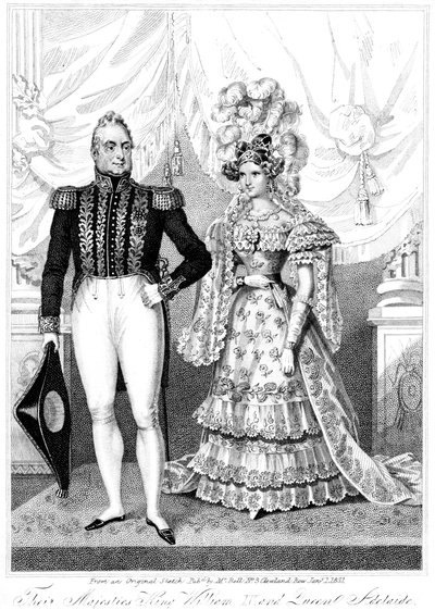 William IV and Queen Adelaide by Unbekannt