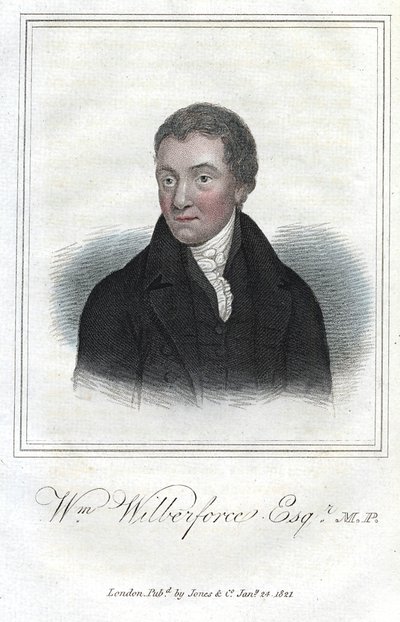 William Wilberforce, English anti-slavery campaigner, 1821 by Unbekannt