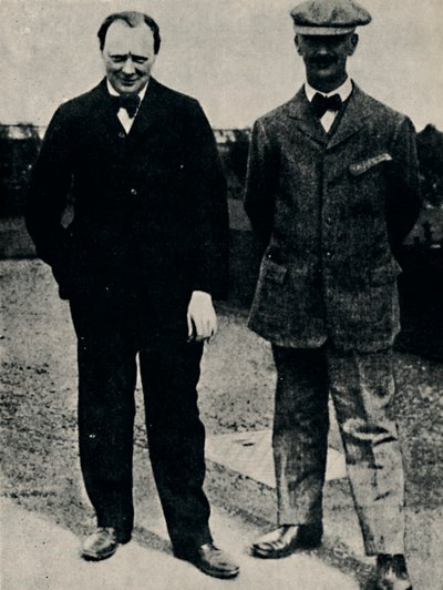 Winston Churchill and George Lambert by Unbekannt