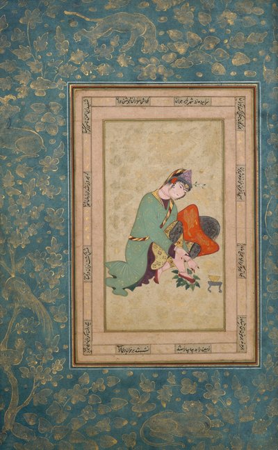 Woman Applying Henna, late 16th century by Unbekannt