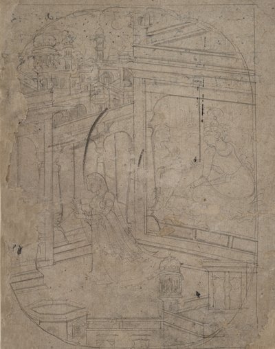 Woman Leaving Her Lover by Unbekannt