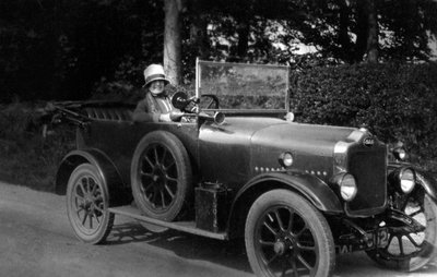 Woman driving a car, 1930 by Unbekannt