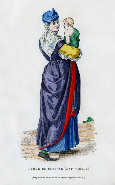 Woman of Bayonne, France, 16th century 1882-1884 by Unbekannt