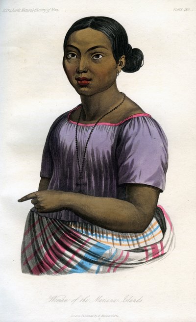Woman of the Mariana Islands, 1848 by Unbekannt