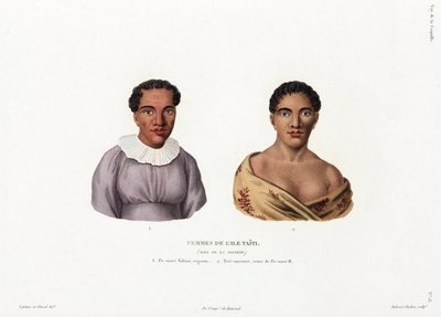 Women of Tahiti in the Society Islands by Unbekannt