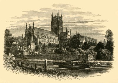 Worcester Cathedral, from the River, 1898 by Unbekannt