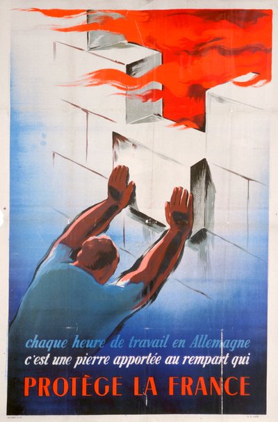Working in Germany Protects France by Unbekannt