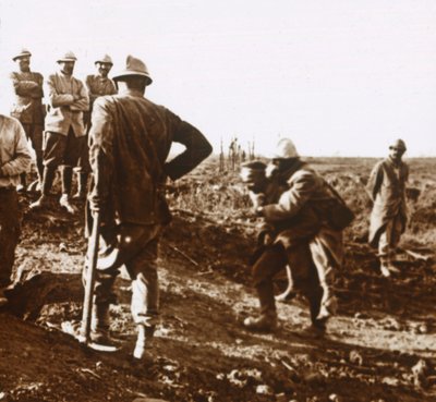 Wounded Soldier, Haute Chevauchée, Northern France, c1914-c1918 by Unbekannt