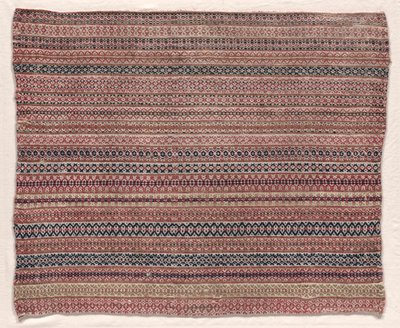 Woven Wool Textile, Early 19th Century by Unbekannt