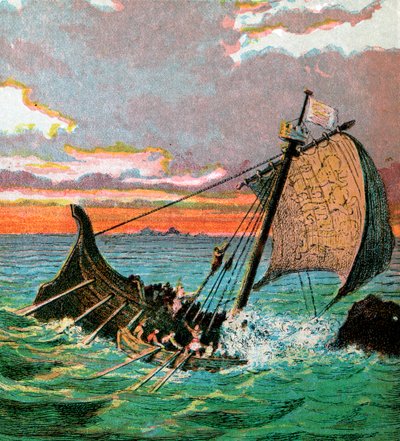 Wreck Of The White Ship, 1120 by Unbekannt