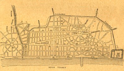 Wrens Plan for Rebuilding London by Unbekannt