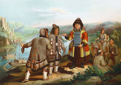 Yakuts at the Lena River, Siberia, Russia, 1862 by Unbekannt