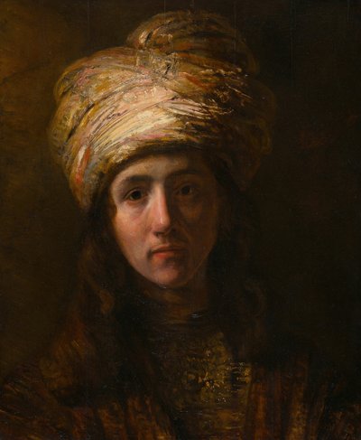 Young Man in a Turban by Unbekannt