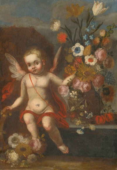 Still Life with Cupid II by Unbekannt