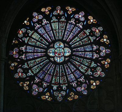 North Rose Window, 14th century by Unbekannt Unbekannt