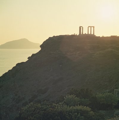 Ruins of the Temple of Poseidon by Unbekannt Unbekannt