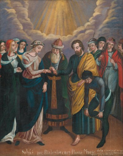 Marriage of the Virgin Mary by Unbekannt Unbekannt
