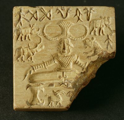 Steatite Pasupati Seal, Mohenjodaro, 2300-1750 BC by Unbekannt Unbekannt