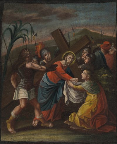 St. Veronica (6th Station of the Cross) by Unbekannt Unbekannt