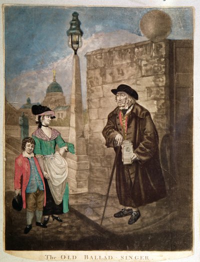 The Old Ballad Singer, c.1780 by Unbekannt Unbekannt