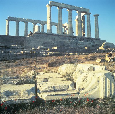 The Temple of Poseidon, c.430 BC by Unbekannt Unbekannt