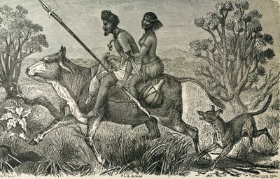 Inhabitants of Central Africa by Unbekannter Künstler