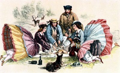 A Victorian Picnic by Unbekannter Künstler