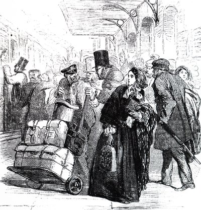 A chaotic state of Birmingham Station by Unbekannter Künstler