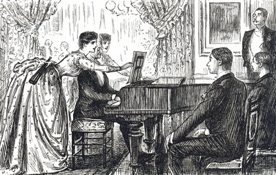 A musical evening at home by Unbekannter Künstler
