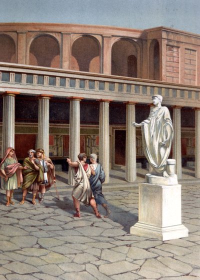 A street in Pompeii by Unbekannter Künstler