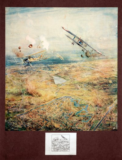 Aerial Battle Over Ypres, Belgium by Unbekannt