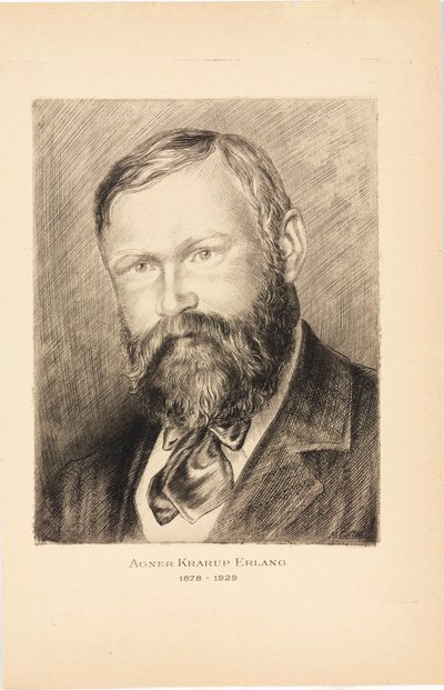 Agner Krarup Erlang, Danish Mathematician by Unbekannt