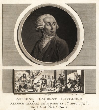 Antoine Laurent Lavoisier, French noble and chemist by Unbekannt