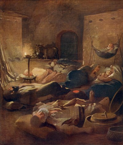 Arab Peasant Household by Unbekannter Künstler
