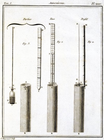 Areometer (Hydrometer or Densimeter) by Unbekannt