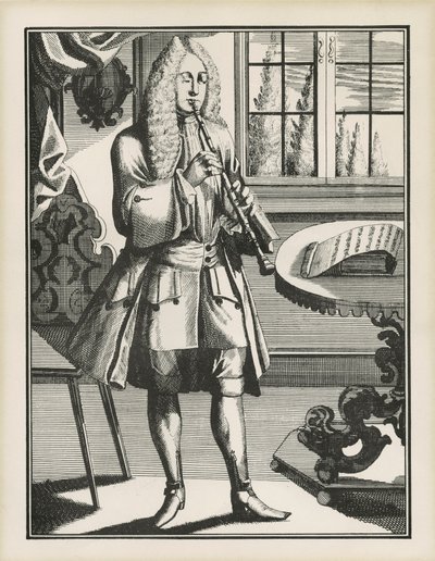 Baroque Oboist by Unbekannt