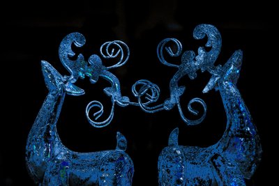 Blue Reindeer, 2017 by Unbekannter Künstler