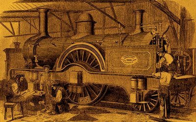 Building Locomotive by McConnell by Unbekannter Künstler